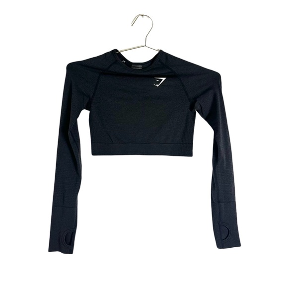 Gymshark Vital Seamless 2.0 Crop Top Gym Slim Training Cropped Shirt Size S - Picture 2 of 5